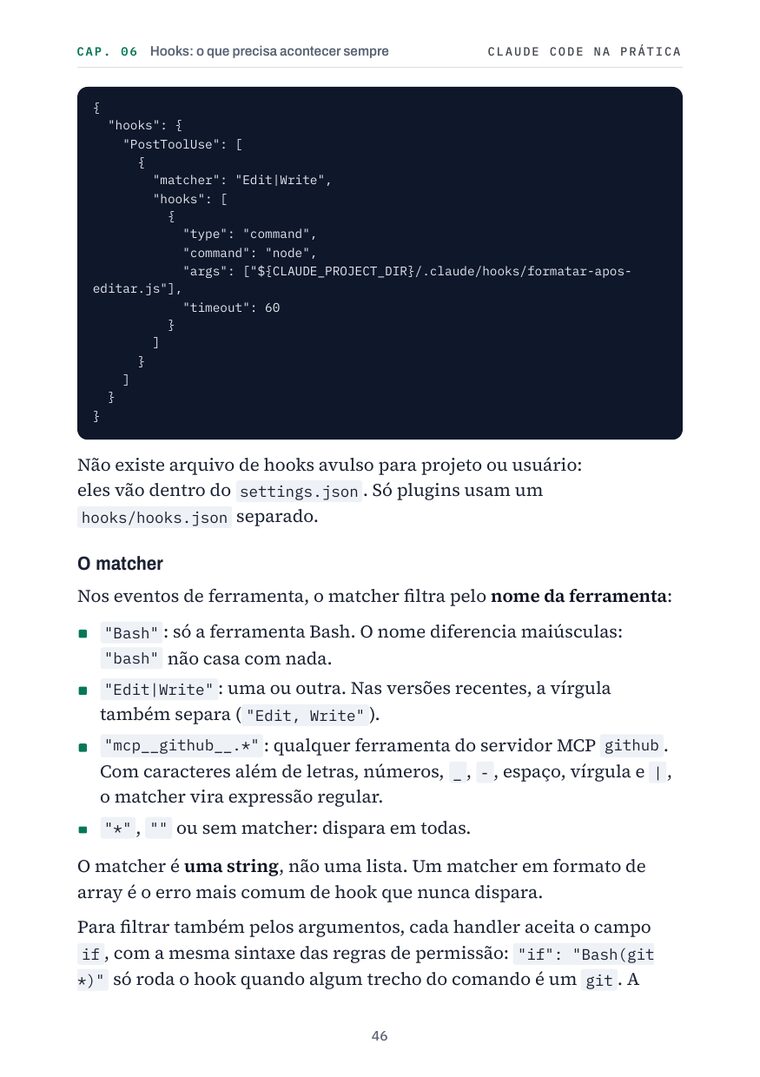 Página 46 do livro: Hooks: o que precisa acontecer sempre