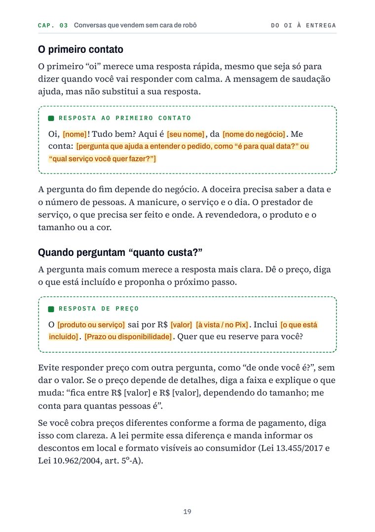 Página 19 do livro: Quando perguntam “quanto custa?”